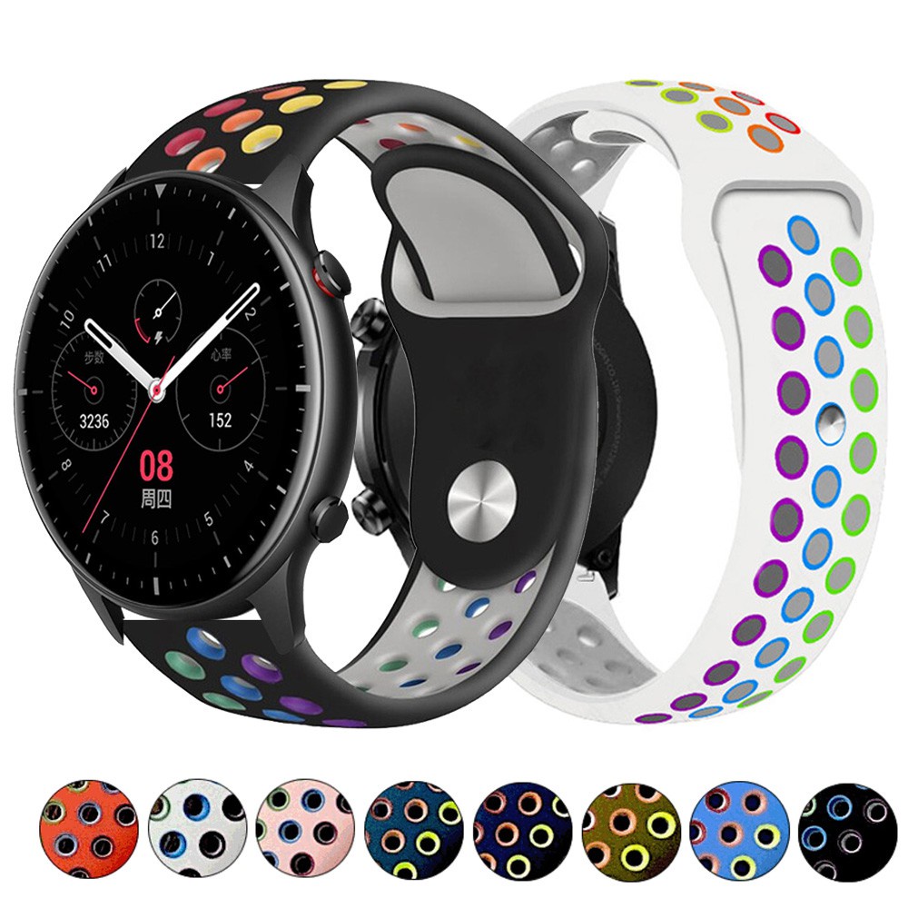 Dây Đeo Silicone Thay Thế Cho Đồng Hồ Thông Minh Huami Amazfit GTR 4 / 3 Pro / GTR 2 / Pace / GTR 47mm / GTR 2e / Stratos