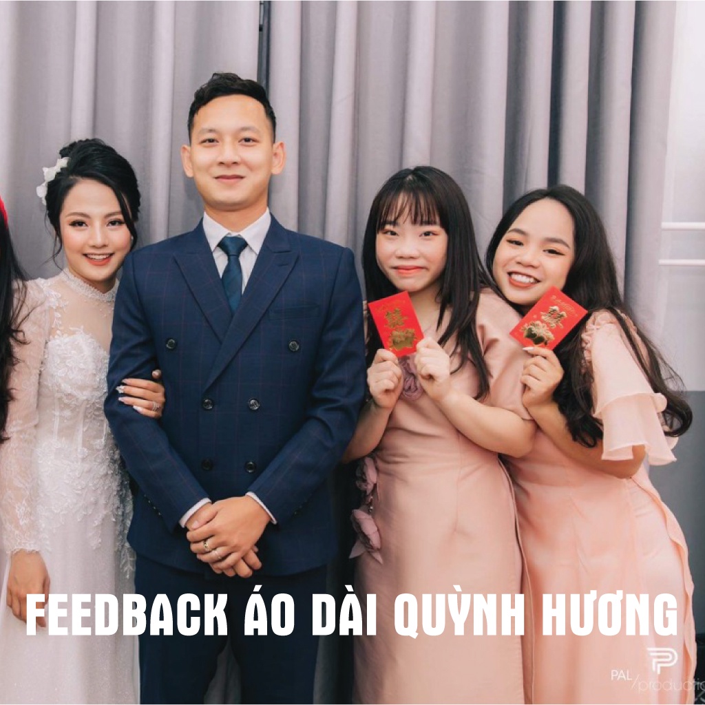 Áo dài voan tơ cánh tiên hồng by Quỳnh Hương