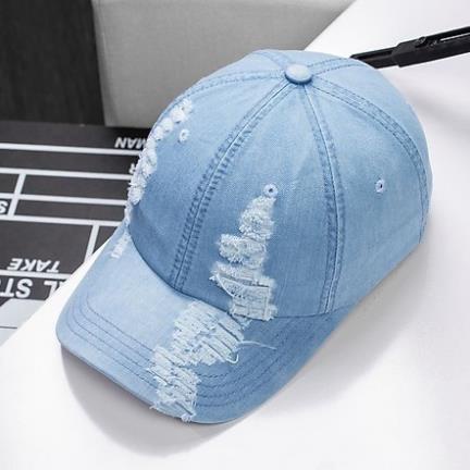 Nón Jean Thời Phong Cách Rách, Mũ Nón Nam Nữ Bụi Ngầu