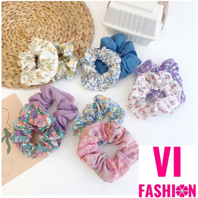 [Mã 151FASHIONSALE1 giảm 10K đơn 50K]Cột tóc họa tiết nhiều màu