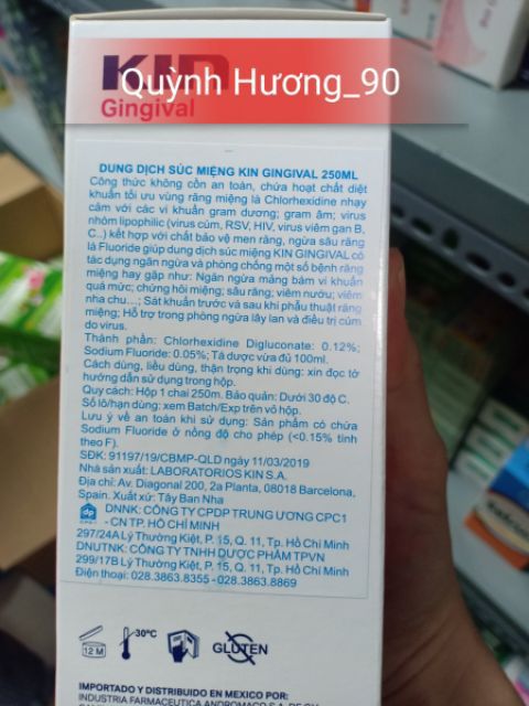 Nước súc miệng KIN GINGIVAL Encias 250ml