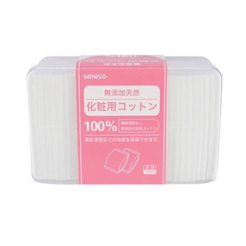 Bông Tẩy Trang MINISO Nhật Bản 1000 miếng, Bông Tẩy Trang Dạng Mỏng Tẩy sạch Da Mặt đắp Toner