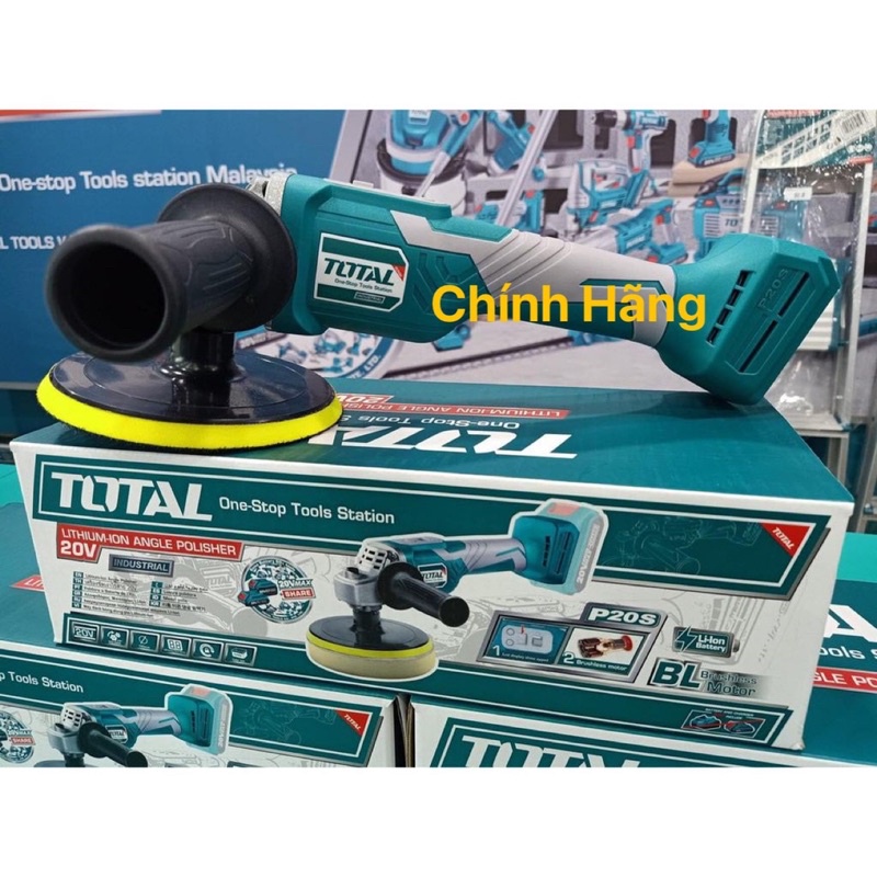 TOTAL Máy đánh bóng dùng pin Lithium 20V TAPLI2001  (Cam kết Chính Hãng 100%)