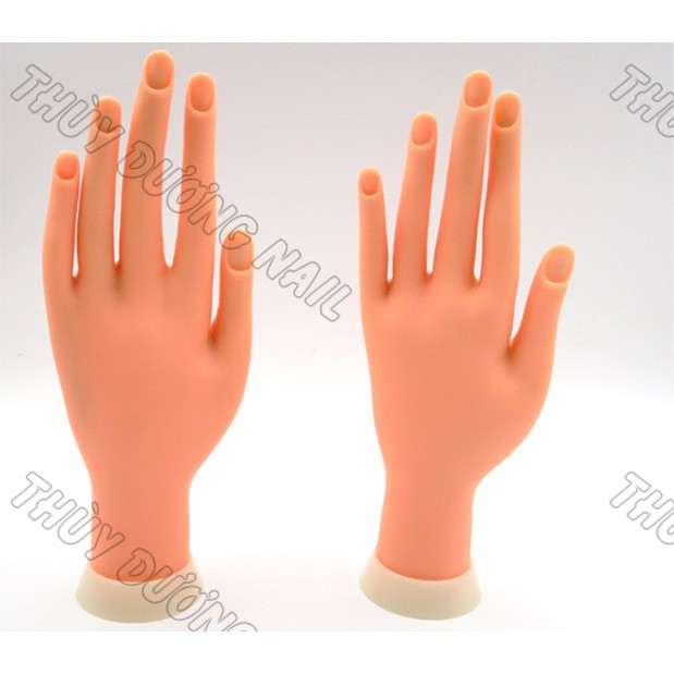 Bàn tay giả Silicon tập làm nail