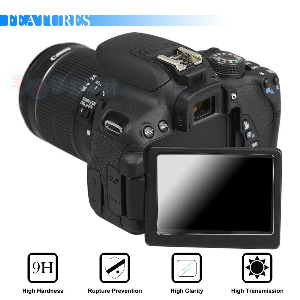 Miếng dán máy ảnh Canon cường lực màn hình cho EOS 5D 6D 7D 70D 600D 1200D 1300D M M2 M3 M5 M10 200D 1Ds ...