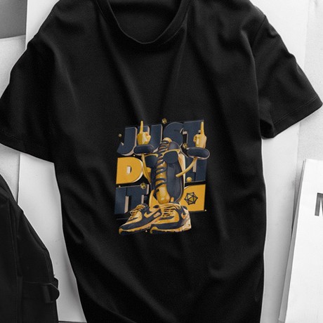 Áo thun nam ngắn tay❤️ Freeship 50k❤️ chất dày mịn in 3D JUST - NZ02 | BigBuy360 - bigbuy360.vn