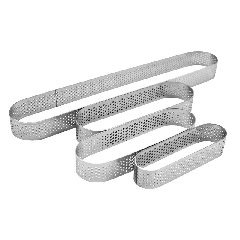Khuôn Làm Bánh Tart Hình Tròn Đục Lỗ 4 Kích Cỡ
