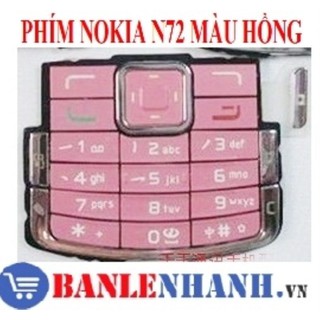 PHÍM NOKIA N72 MÀU HỒNG