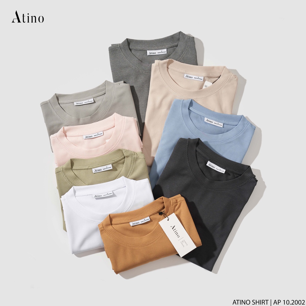 Áo Thun Cộc Tay Trơn ATINO chất liệu Cotton Cao Cấp Hàn Quốc form Regular AP10.2002 | BigBuy360 - bigbuy360.vn