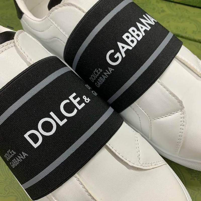 Giày lười slipon dolce quai chun siêu cấp . Giày thể thao nam trắng kèm hộp