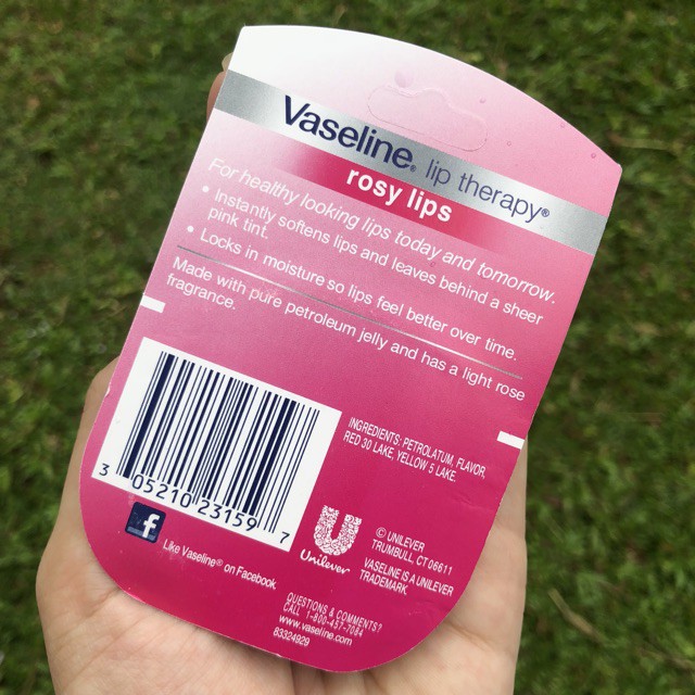 Vaseline (hàng Mới Về) Son Dưỡng Môi Vaseline 7g Chiết Xuất Hoa Hồng Dưỡng Ẩm / Trị Liệu | BigBuy360 - bigbuy360.vn