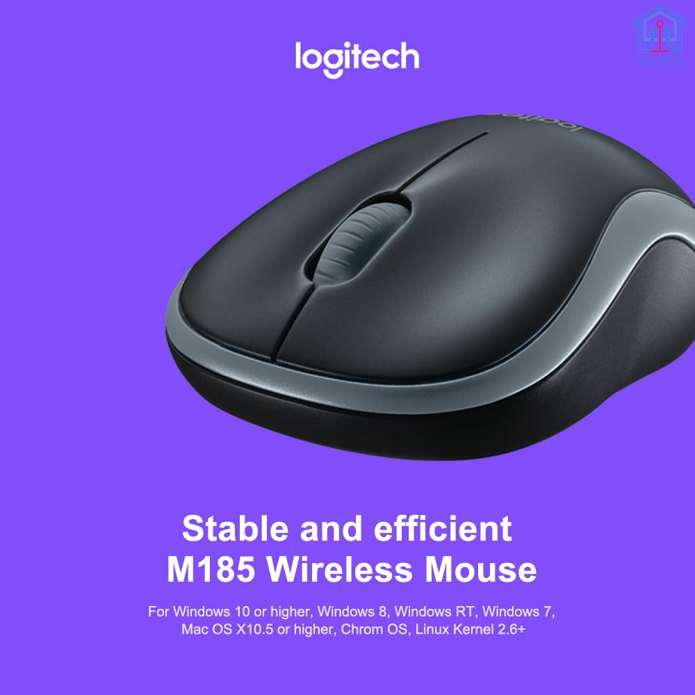 Chuột Không Dây Logitech M185 2.4g Màu Xanh Dương