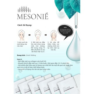 [SÉC 10 MIẾNG ]Mặt nạ Mesonié dưỡng ẩm Hàn Quốc chính hãng