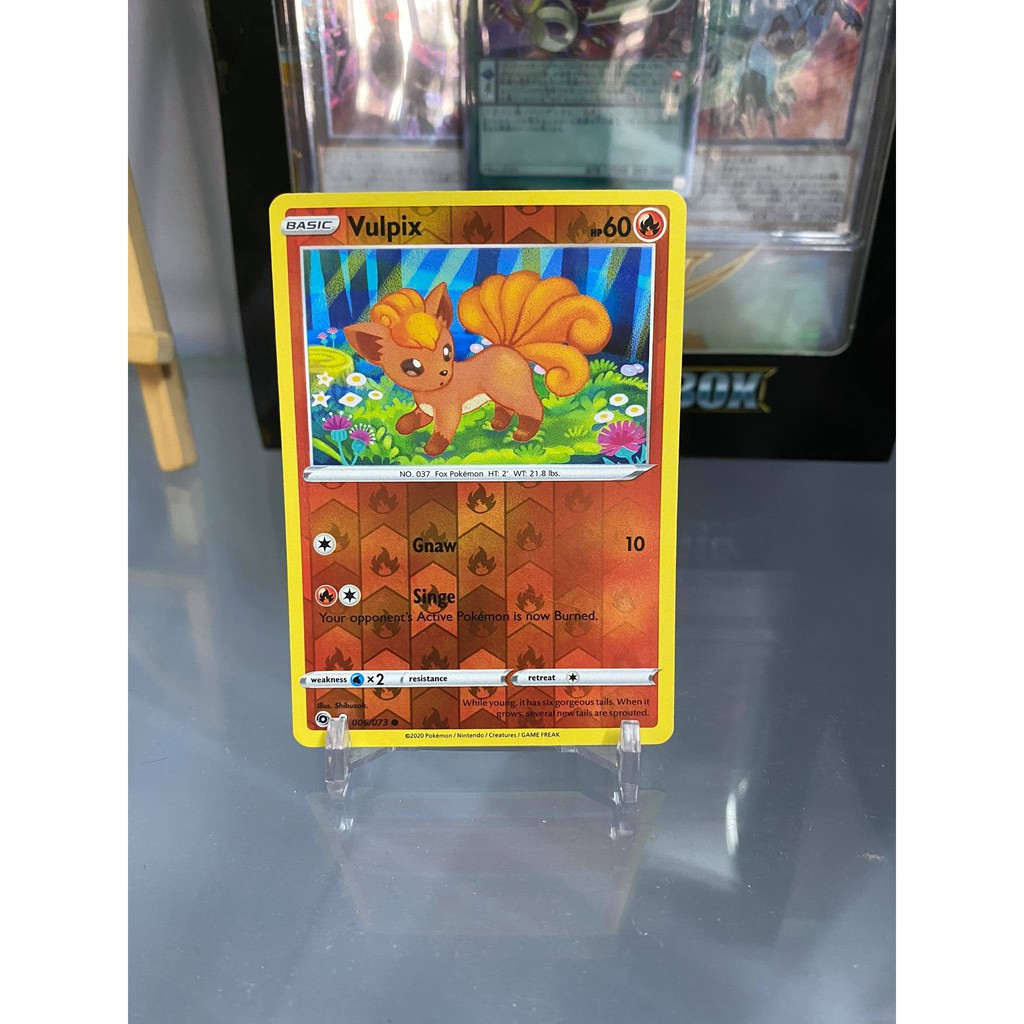 [ Dưa Hấu Yugioh ] Lá bài thẻ bài Pokemon Vulpix