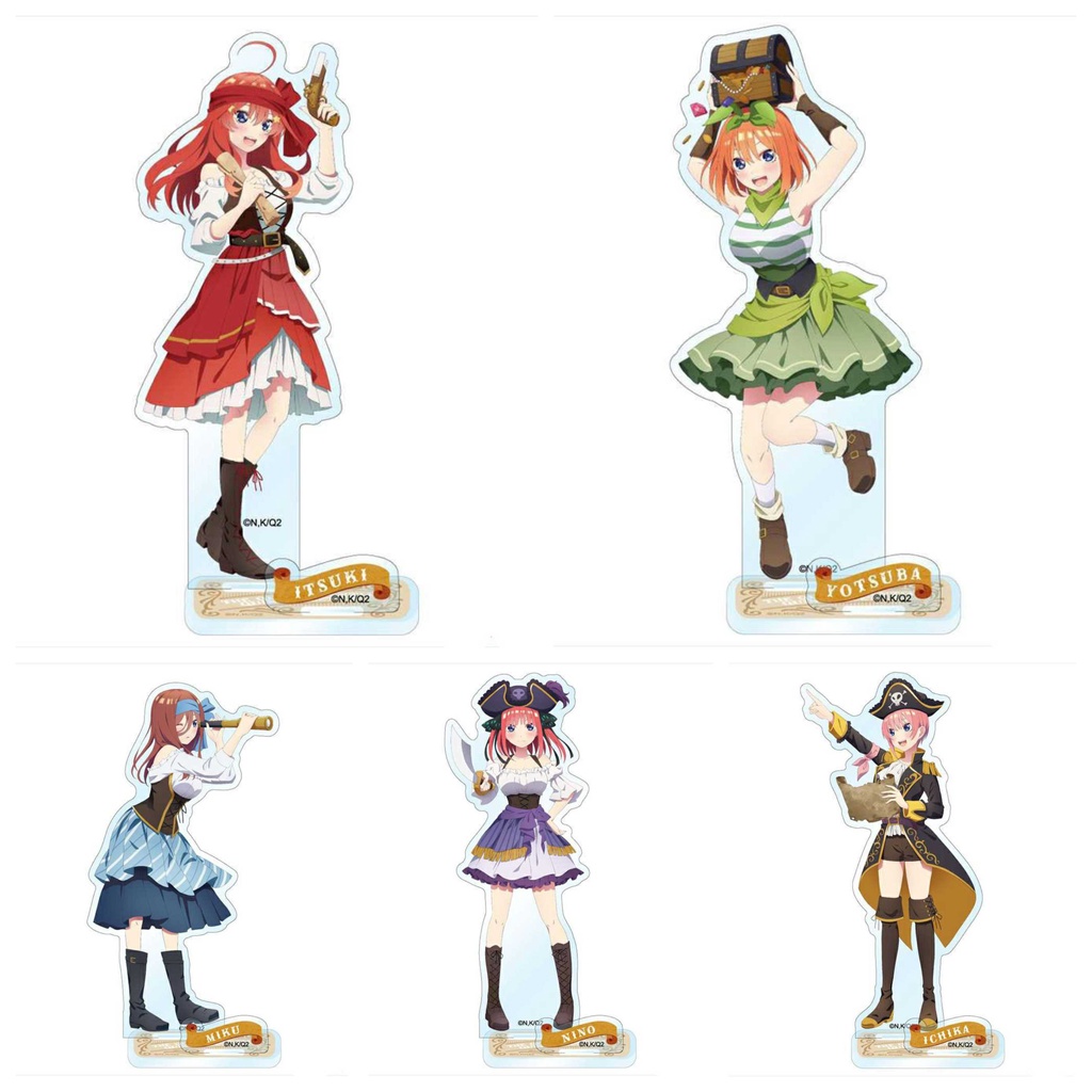 ( CƯỚP BIỂN ) Mô hình Gotoubun no Hanayome Nhà có 5 nàng dâu standee mica acrylic anime chibi