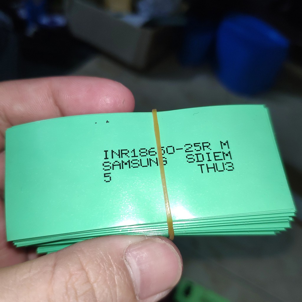 Màng co nhiệt PVC cho cell pin 18650 21700 26650 có in chữ