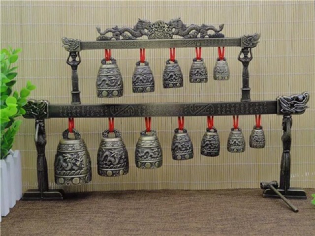Bộ chuông đồng cổ 2 tầng kiểu nhà Hán