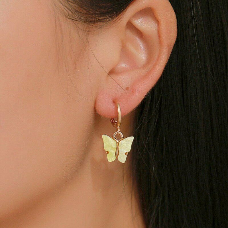 [Ready Stock] Pretty Butterfly Earrings For Women, Street Style Drop Earrings, Korean Fashion Drop Earrings