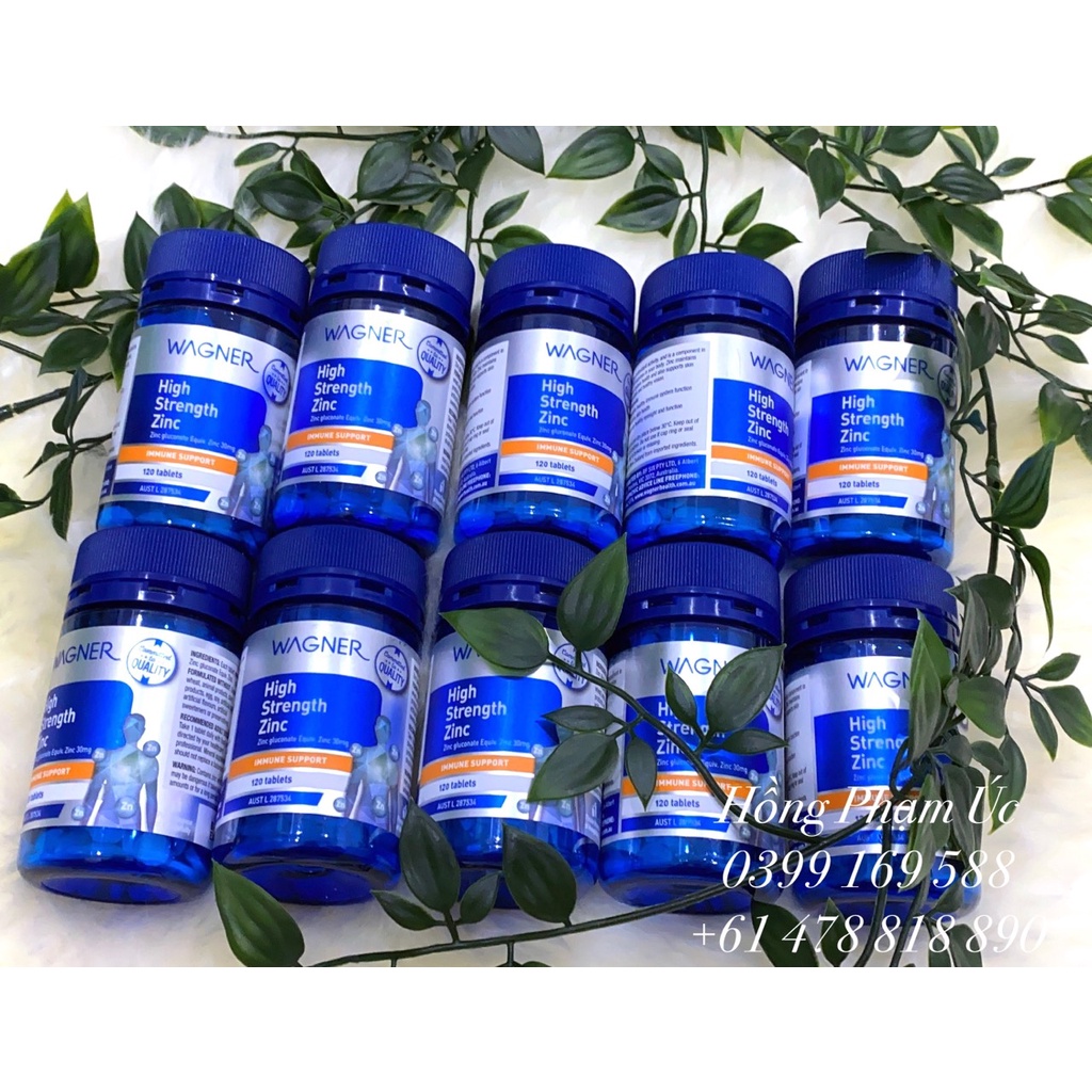 Bổ sung kẽm Wagner High Strength Zinc 120 Tablets - CHUẨN ÚC
