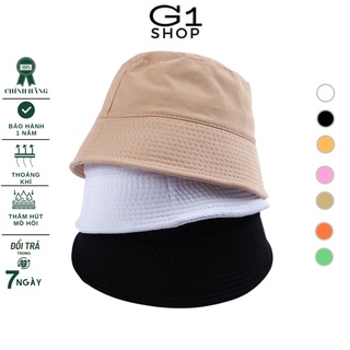 Nón Bucket tai bèo G1SHOP vải kaki mềm mịn form chuẩn cực đẹp - VÀNH TRÒN