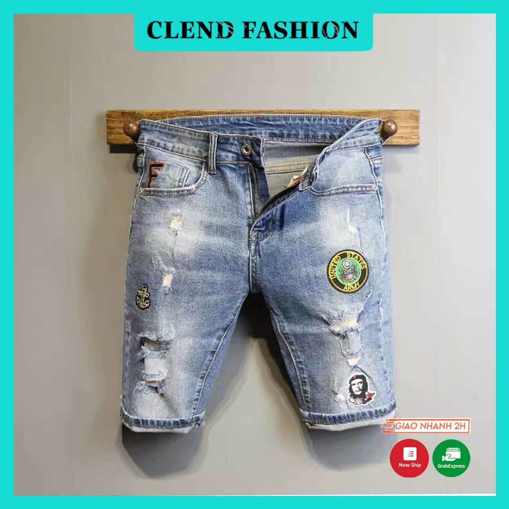 Quần Short , Quần Sọt Jean Nam Clend Fashion Chất Liệu Demin Co giãn Thoáng Mát Thời Trang Cao Cấp KV76