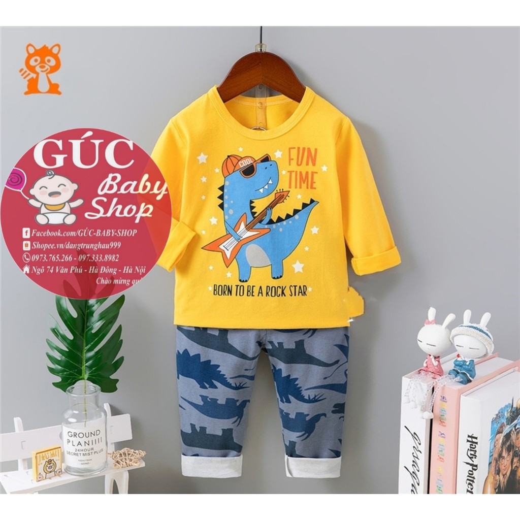 Bộ cotton xuất Hàn cho bé trai mới nhất 2020 được chọn mẫu