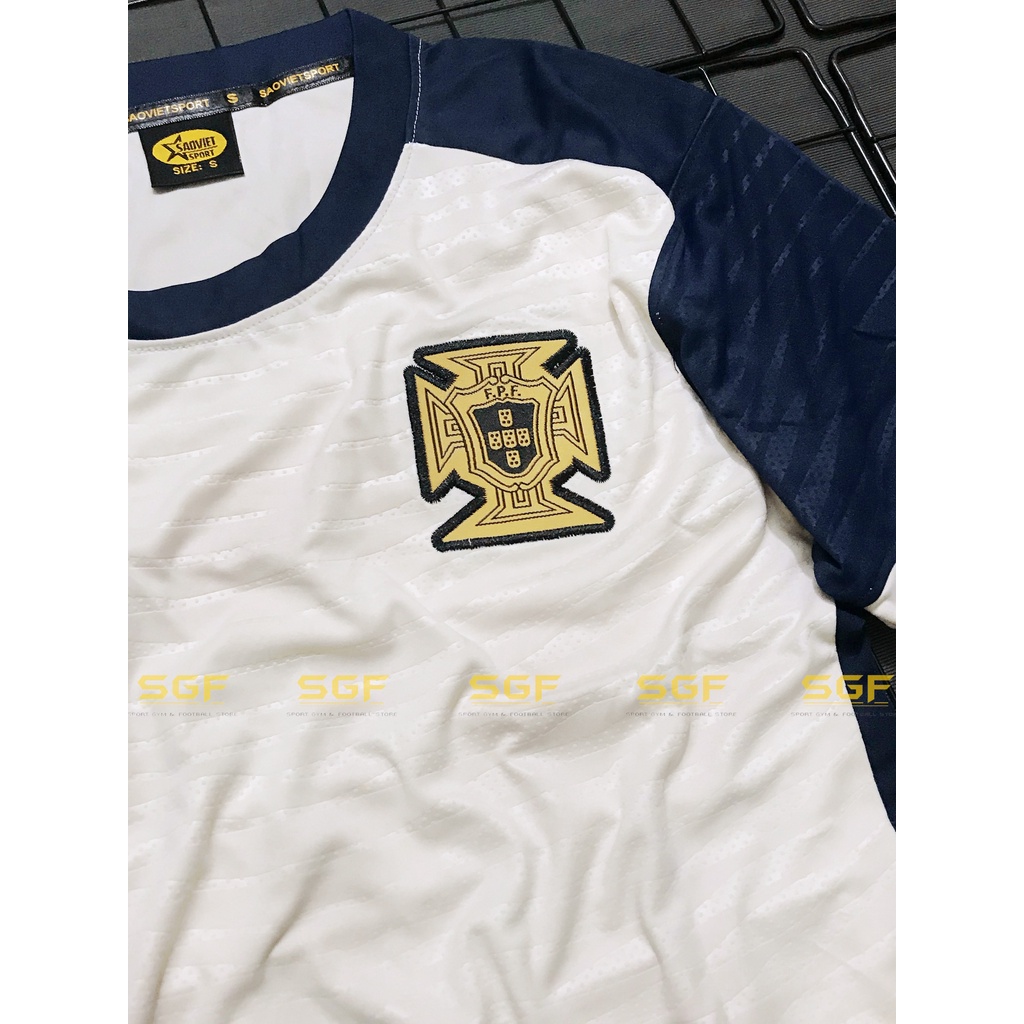 Đồ Bóng Đá Tuyển BỒ ĐÀO NHA trắng mẫu Fan Editions 2023