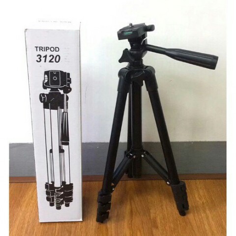 Gía đỡ 3 chân cho máy ảnh - điện thoại tripod 3120 tặng kèm remote và kẹp điện thoại