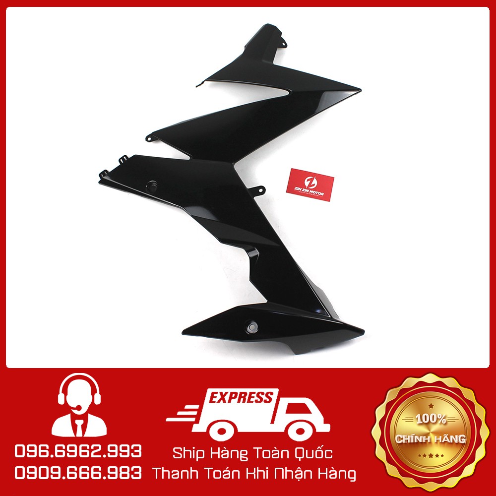 Dàn Áo Bửng Cánh Gà Yếm Phải Đen Bóng Satria Fi Raider Fi F150