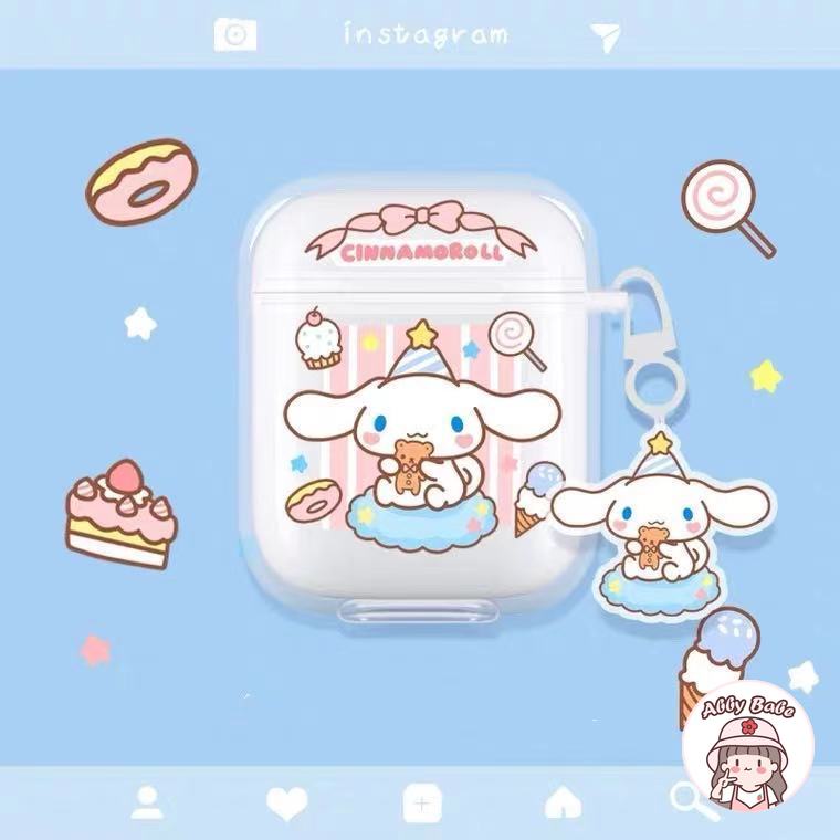 Vỏ Bảo Vệ Hộp Sạc Tai nghe không dây 1/2/pro Bằng TPU Mềm Họa Tiết Hoạt Hình Dễ Thương