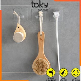 Móc Trong Suốt Treo Phích Điện, Móc Dán Tường, Gài Các Loại Phích Cắm Điện Gọn Gàng Trên Tường. TakyHome 4000
