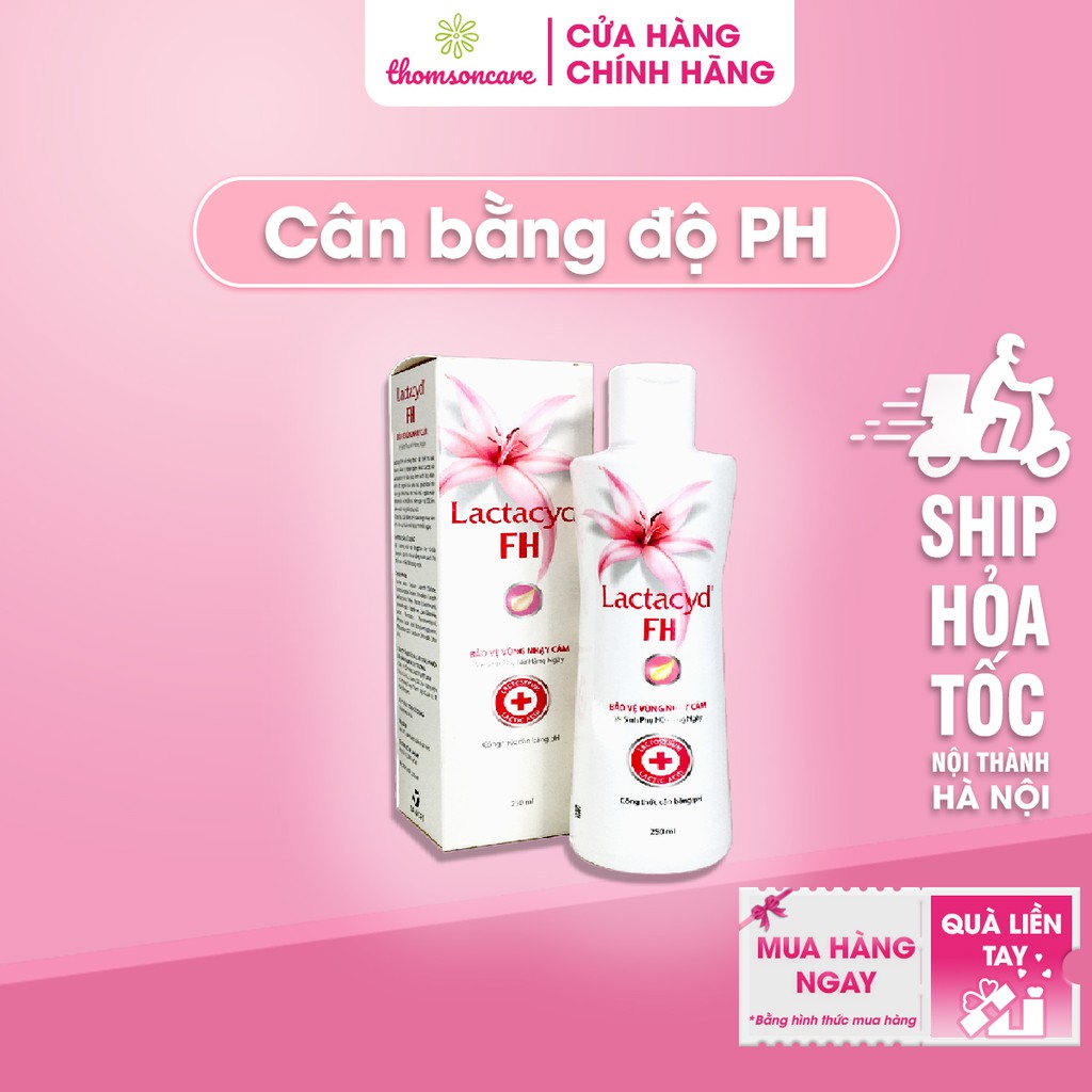 Dung dịch vệ sinh phụ nữ Lactacyd FH - giúp duy trì độ PH tự nhiên - Chai 250ml