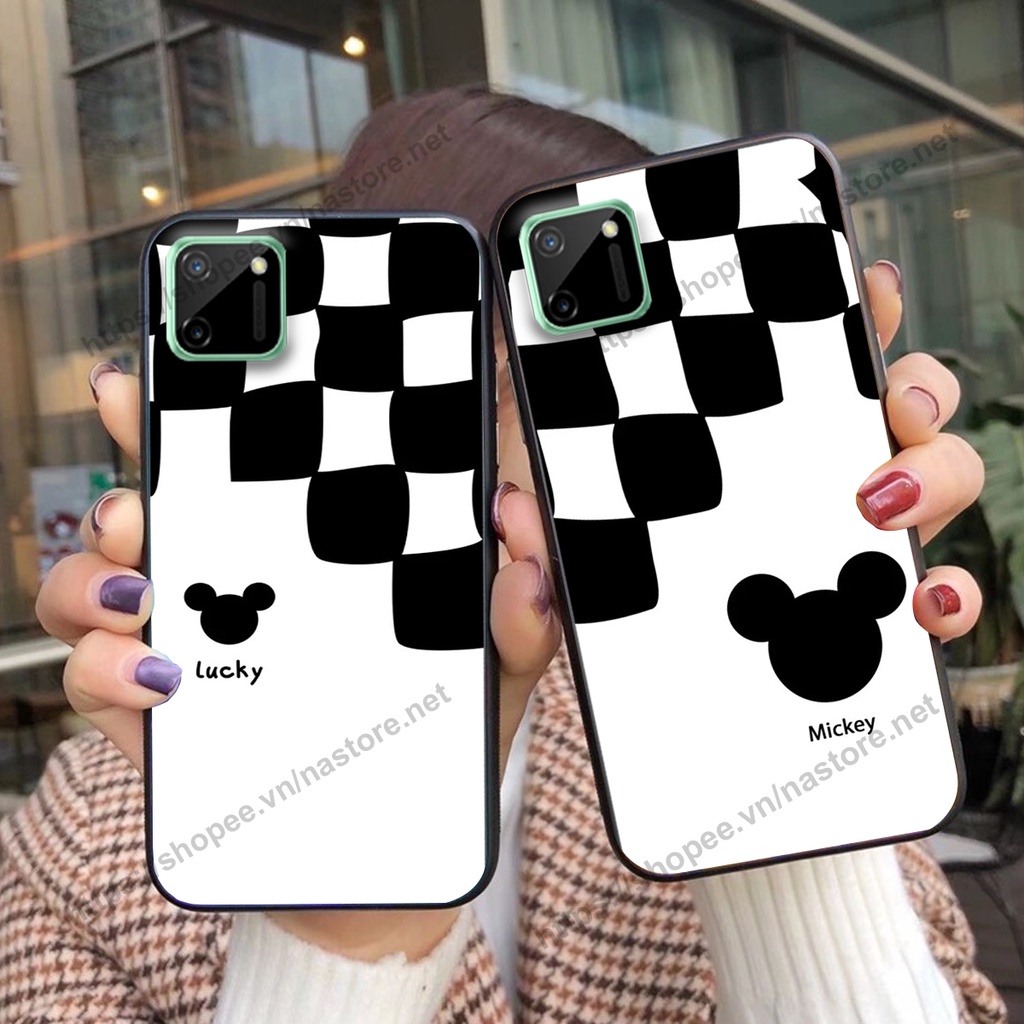 Ốp lưng Realme C11 / Realme C11 2021 / Realme C20 trái tim họa tiết caro, mikey họa tiết beabrick kaws cute