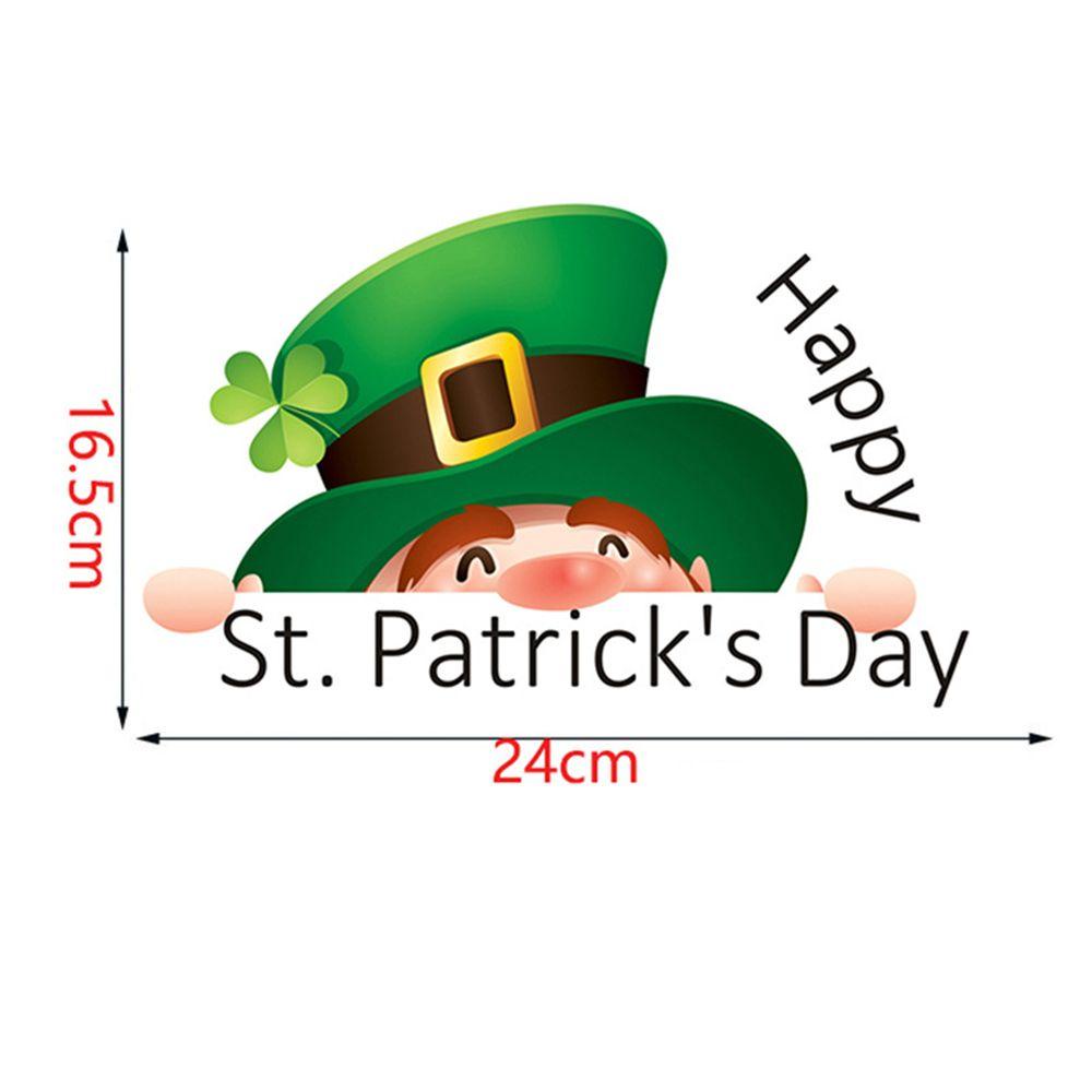 WATTLE Miếng Dán Trang Trí Hình Chữ Happy St. Sticker Dán Laptop Xe Hơi Hình Patrick 'S Day