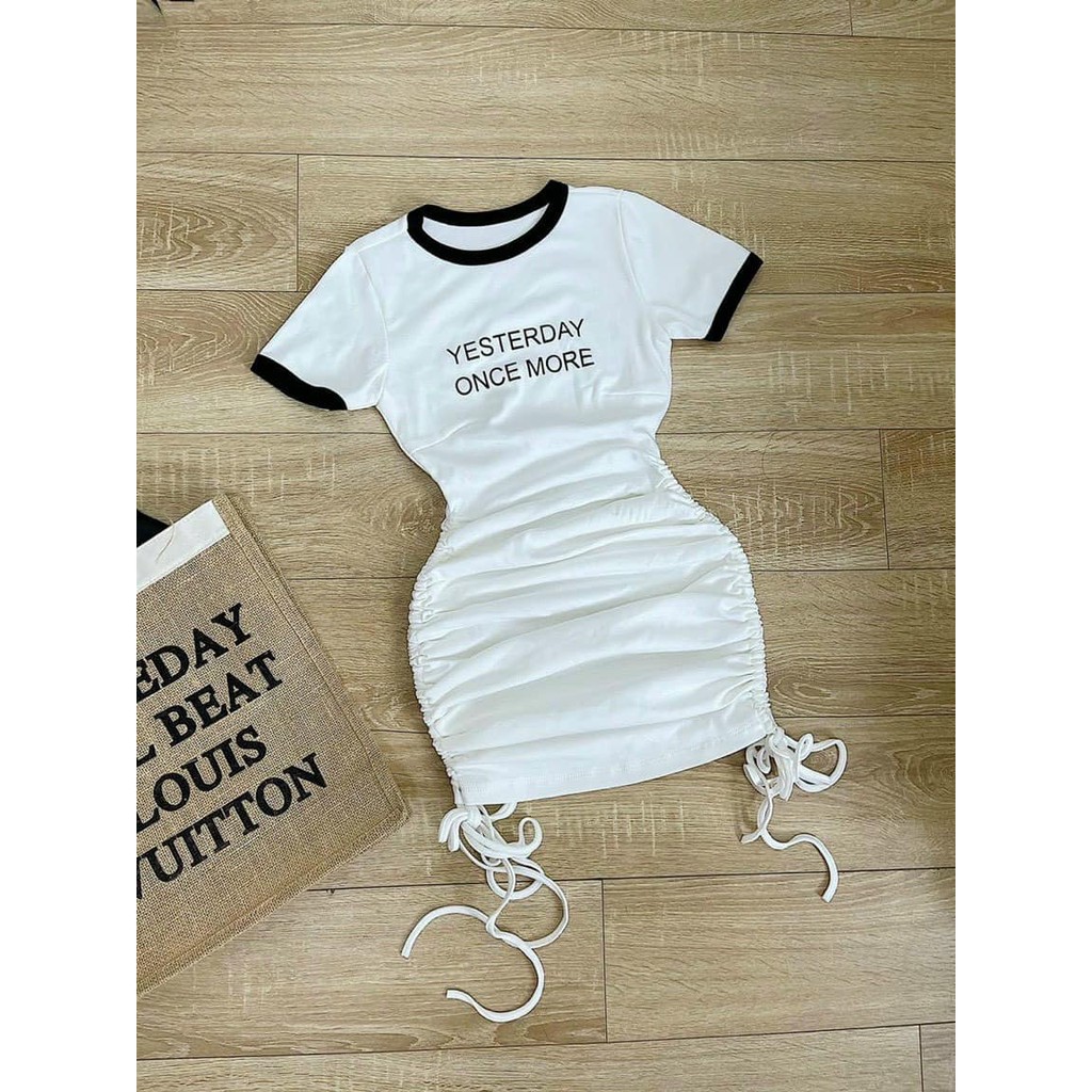 Váy body dây rút cho bé gái