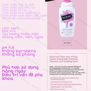 Dung dịch femfresh pH4.5