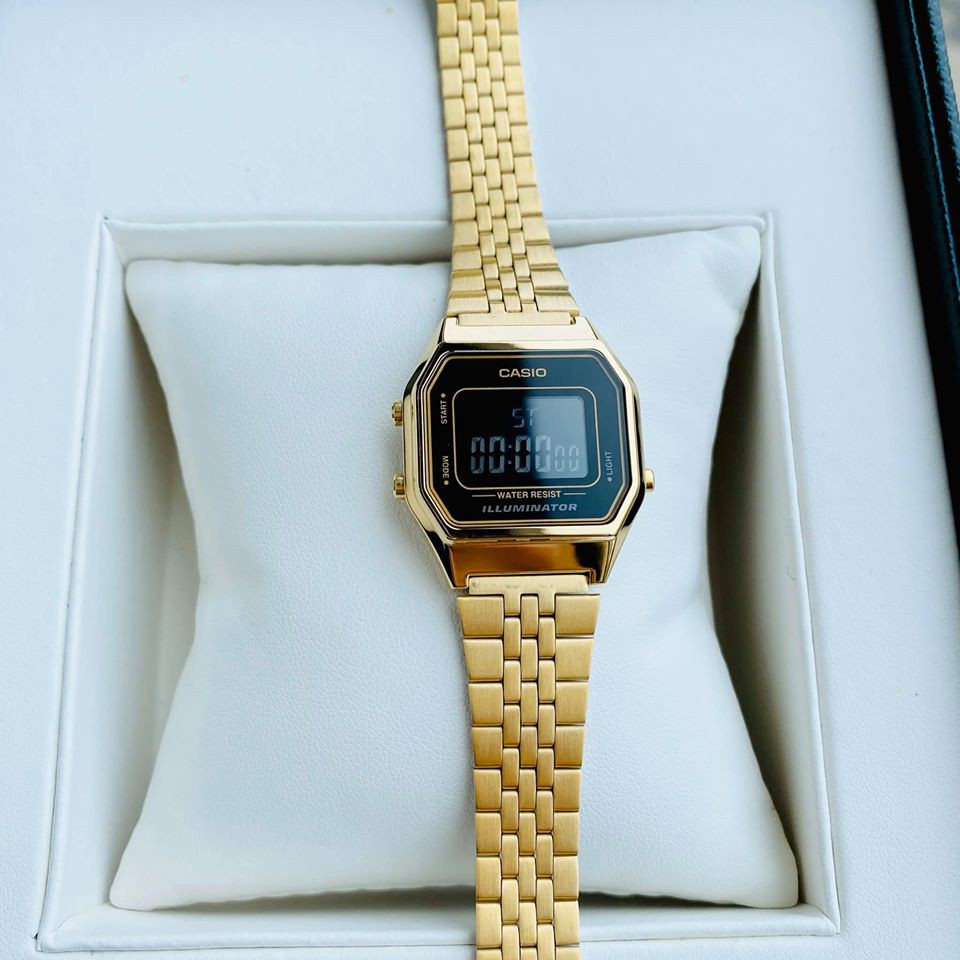 Đồng hồ Nữ Casio LA680 GOLD - FullBox - Hàng chính hãng (BẢO HÀNH 1 NĂM)