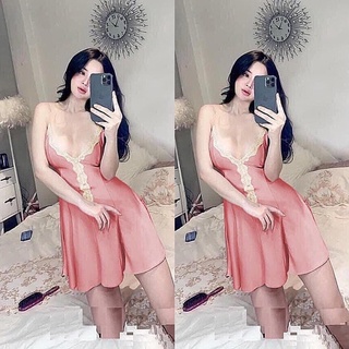 👉 Đầm lụa phối ren sexy sang chảnh 😀