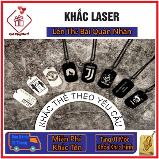 Thẻ Bài DOGTAG Khắc Tên Hình