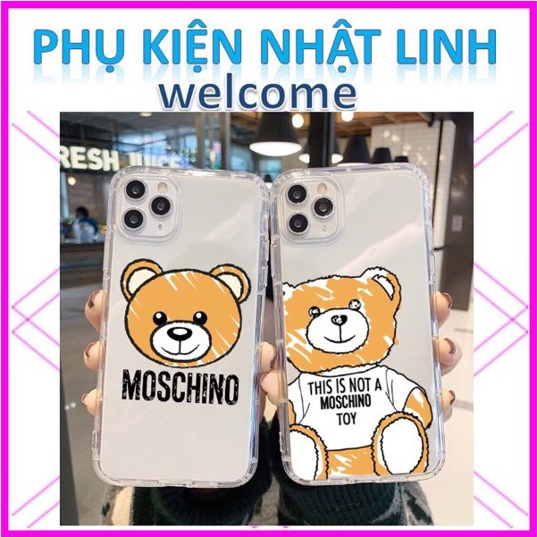 Ốp Điện Thoại,Ốp Lưng iphone 11,Gấu moschino trong 6/6s/6plus/6splus/7/8/7plus/8plus/x/xs/xsmax/11/11promax-nhật linh