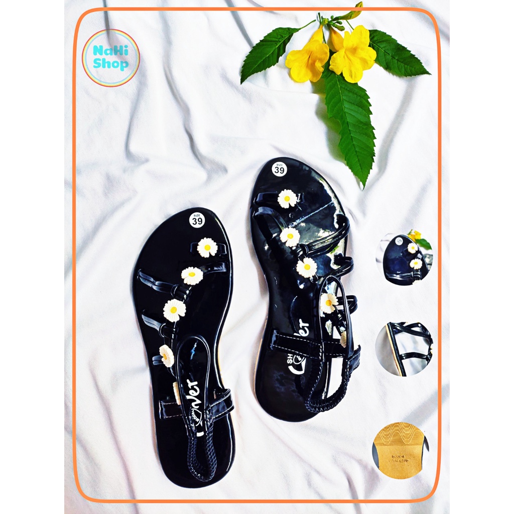SUPPER SALE 2021 Sandal Bông Cúc xỏ ngón Siêu cool, siêu dễ thương NaHi NGOCHIEU1111