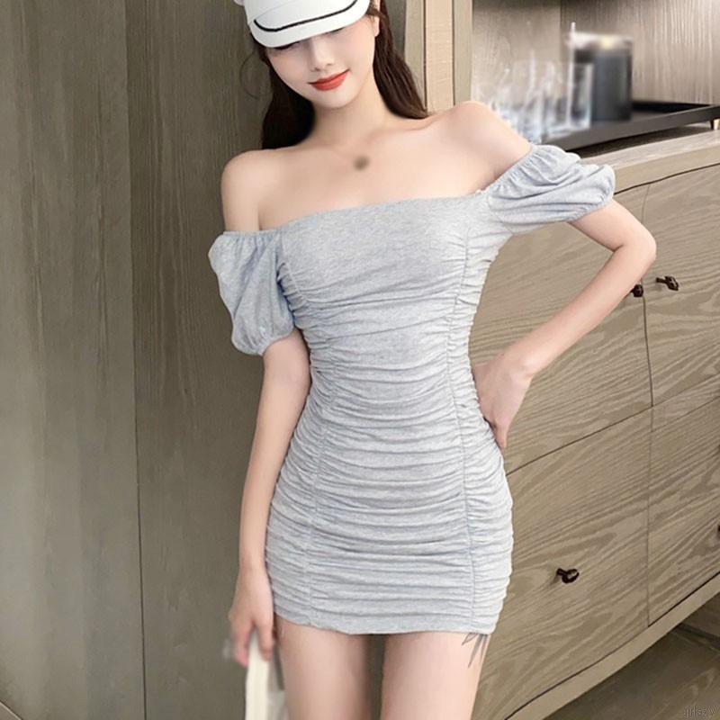 Đầm Nữ Không Tay Màu Trơn Phong Cách Hàn Quốc Quyến Rũ