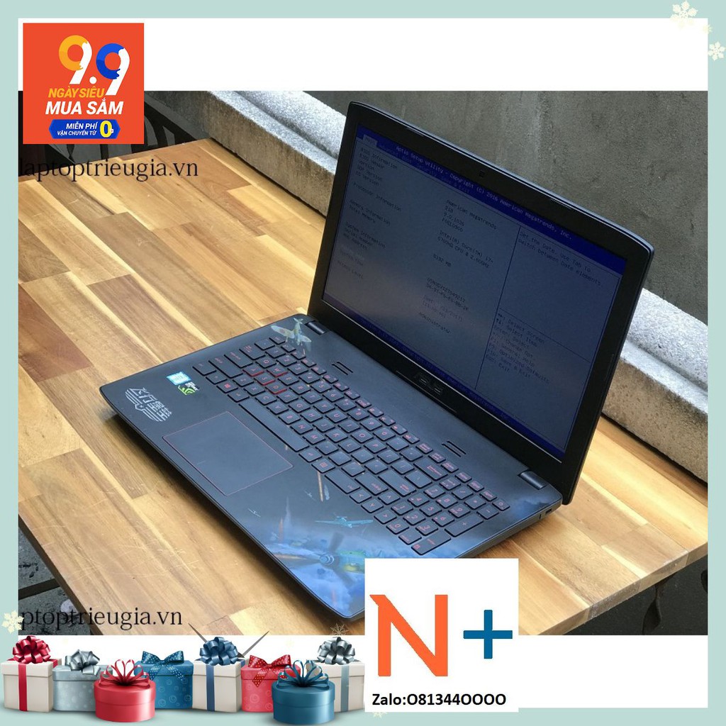 Máy tính xách tay Asus GL552: Core i7-6700HQ, DDR3 8GB, Hdd1TB+SSD128G, Ndivia GTX960M 4Gb, 15.6FHD 