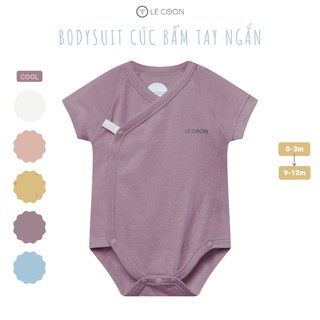 LECOON - Bodysuit cúc bấm tay ngắn