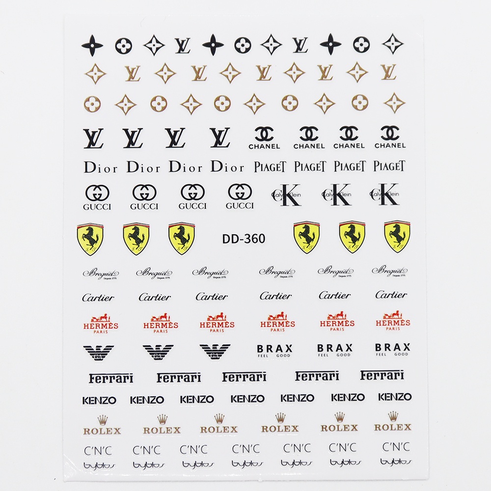 Sticker nail thương hiệu NGHI THẢO trang trí móng