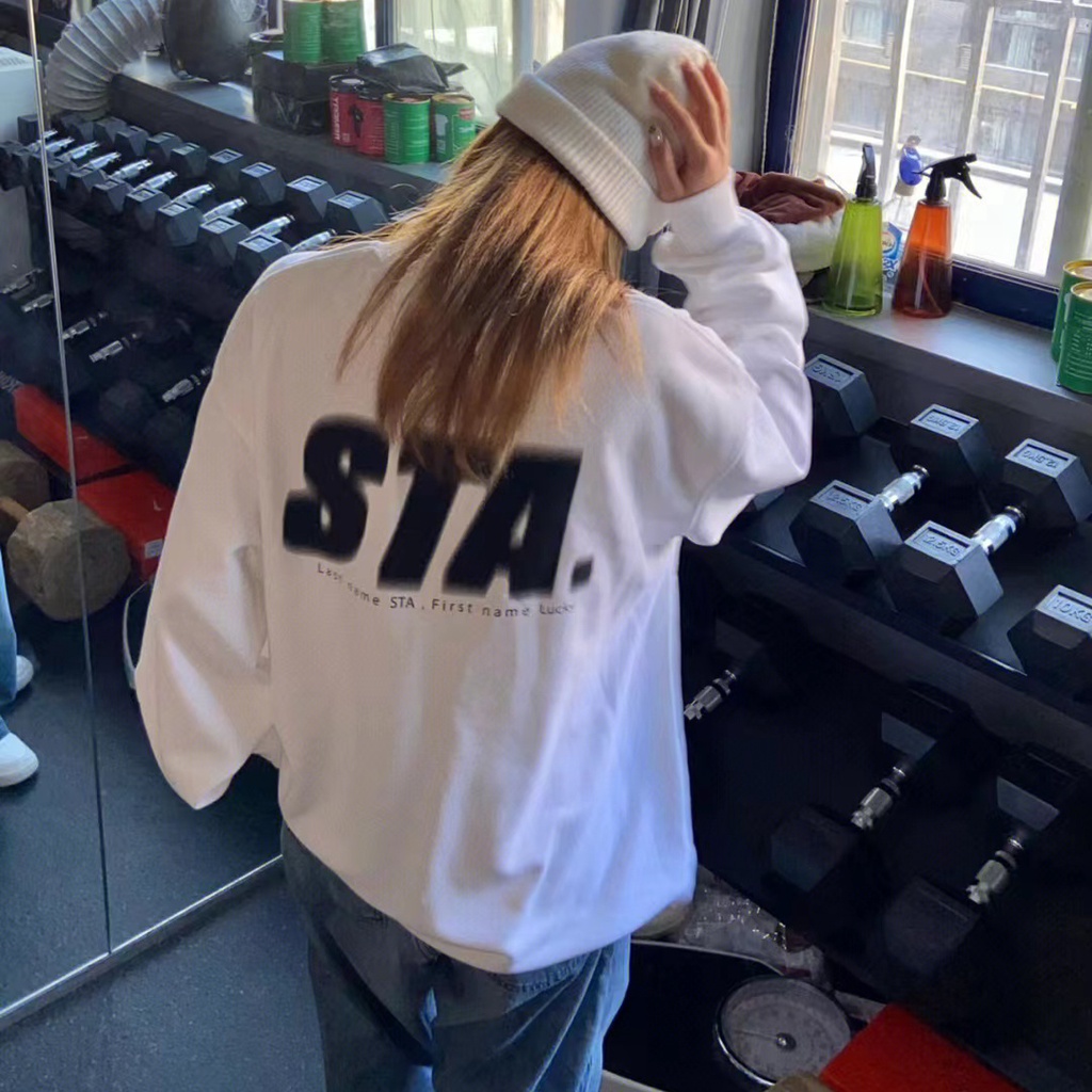 NRVP Mới Áo Thun Tay Dài Dáng Rộng In Chữ Phong Cách Hàn Quốc 2023