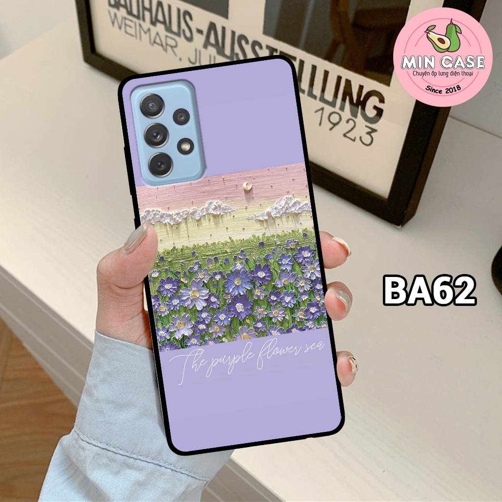Ốp lưng điện thoại Samsung A23/ A33/ A53/ A13/ A32 4G/ A52/ A52s/ A72 in hình hoa tím vintage dễ thương