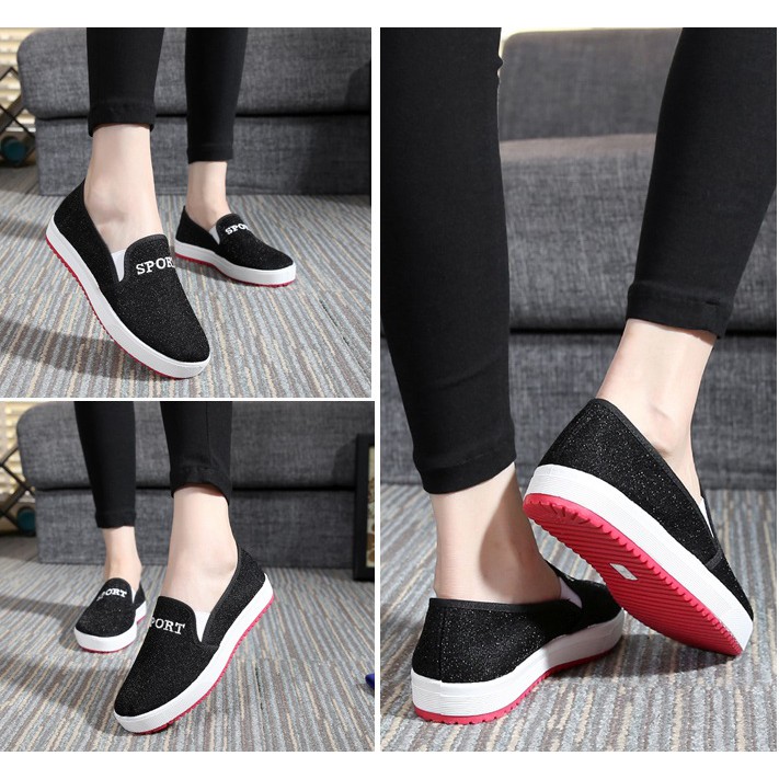 Slip on ánh nhũ nổi bật | BigBuy360 - bigbuy360.vn