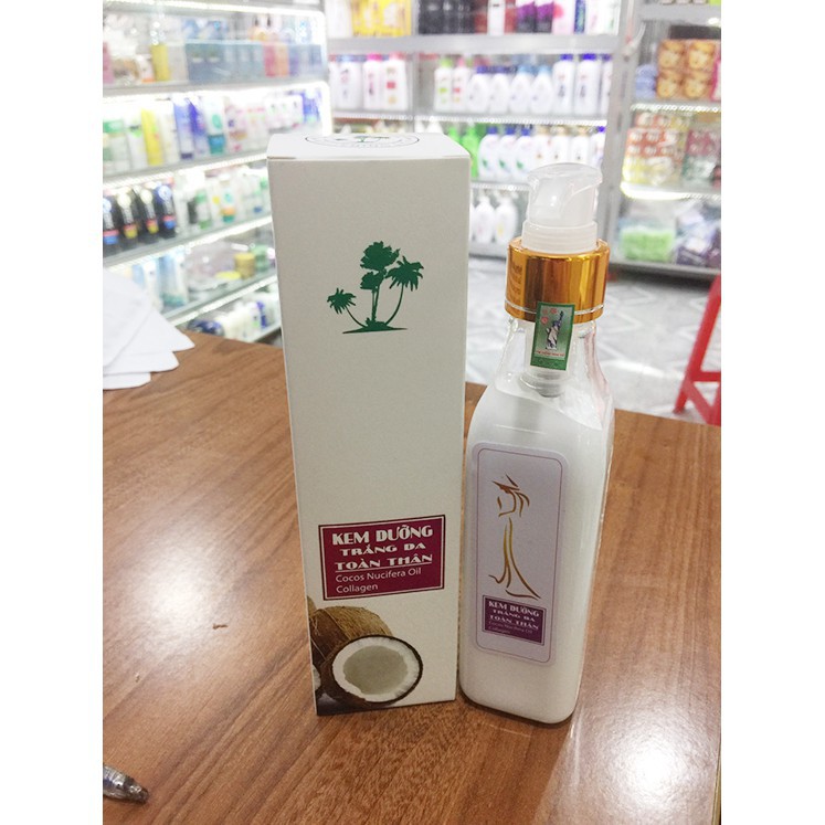 Kem Dưởng Trắng Da Toàn Thân Sắc Hương dừa 200ml