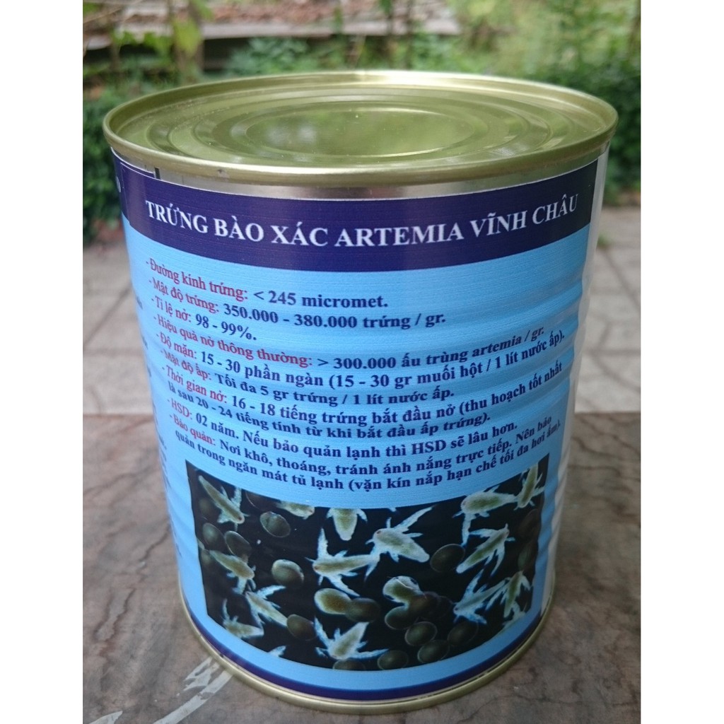 Trứng artemia Vĩnh Châu, túi hút chân không